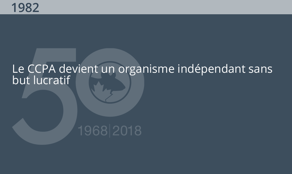 &Eacute;v&eacute;nements marquants du CCPA pour 1982