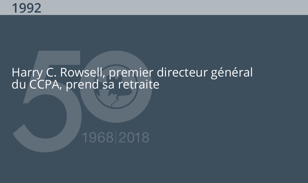 &Eacute;v&eacute;nements marquants du CCPA pour 1992